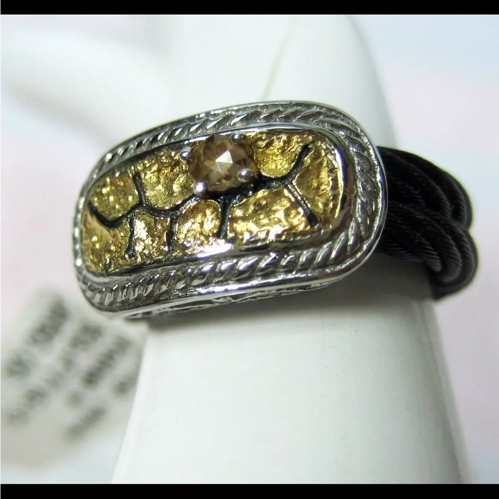 Charriol Diamond and Gold Ring
